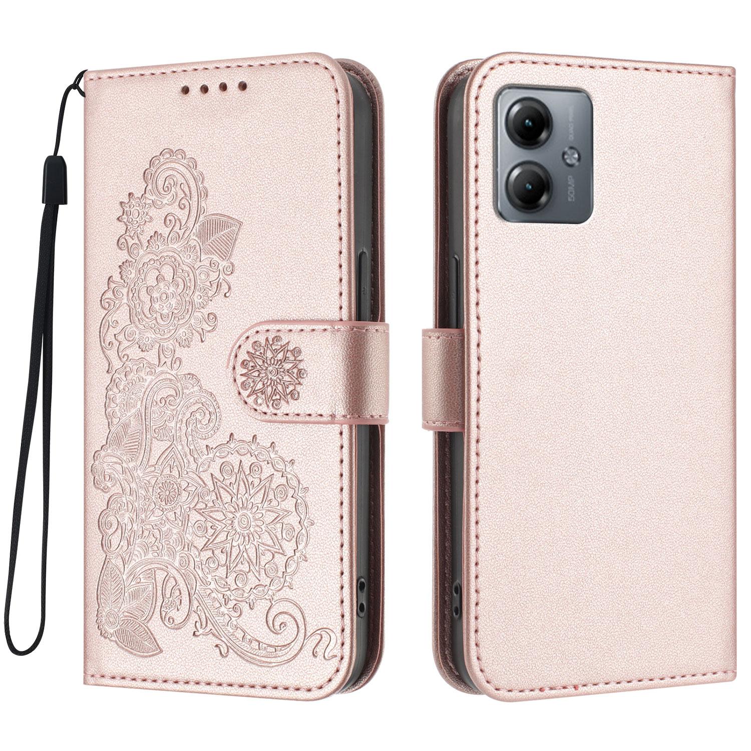 

Для Motorola Moto G54 5G/Motorola Moto G54 (Китай) Чохли для телефонів 5G/Motorola Moto G73 5G/Motorola Moto G14 4G зі шнурком Rose Gold