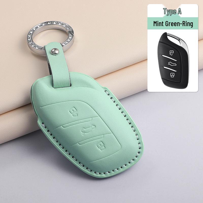 Tri-color Key Cover for Roewe i5, RX5 MAX, RX3, MG HS, MG 5, i6 Max in PU Leather.