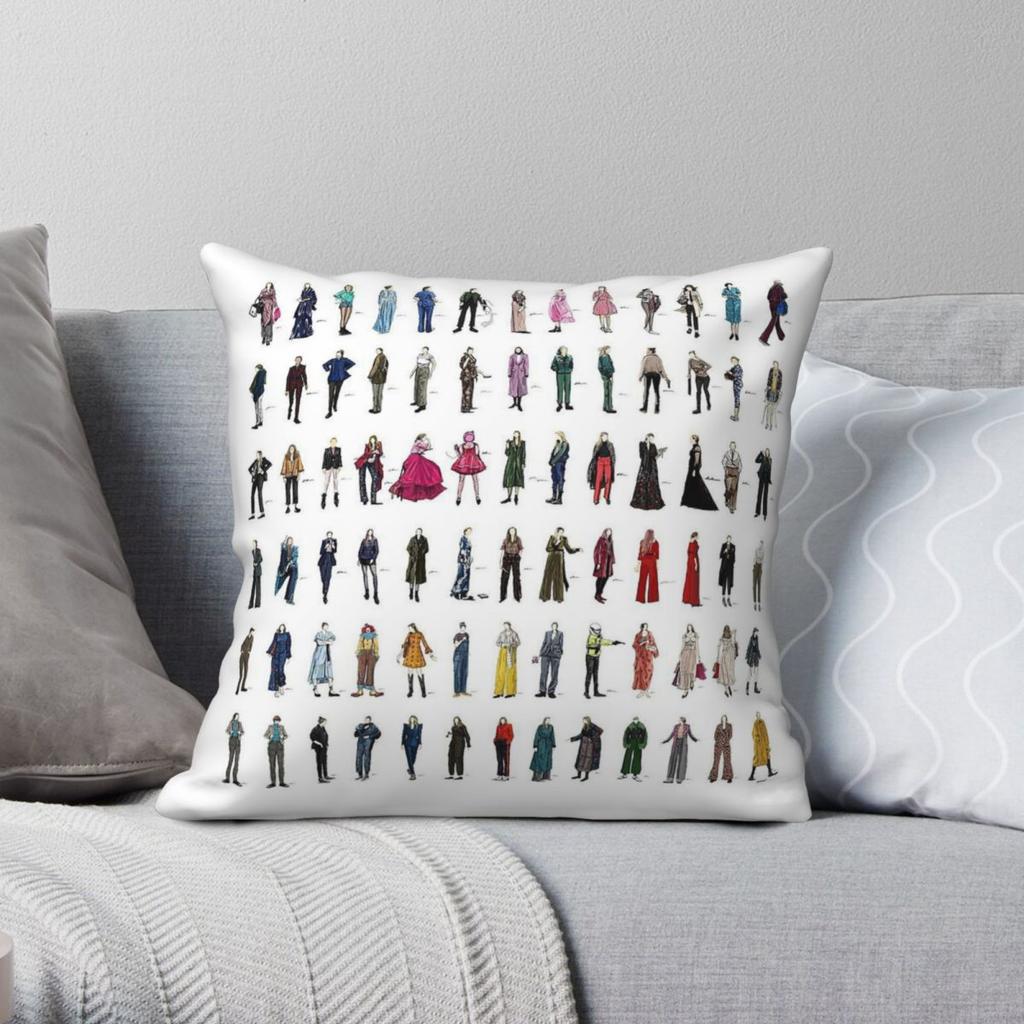 Killing Eve Villanelle Fashion Square Pillowcase Polyester Linen Velvet Pattern Zip Decor Pillow Case Room Cushion Case X