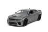 JADA TOYS 1/24 Scale Fast & Furious X Dodge Charger SRT Hellcat 2021 F&F X Charger Diecast Model Car, Gray [Parallel Import]