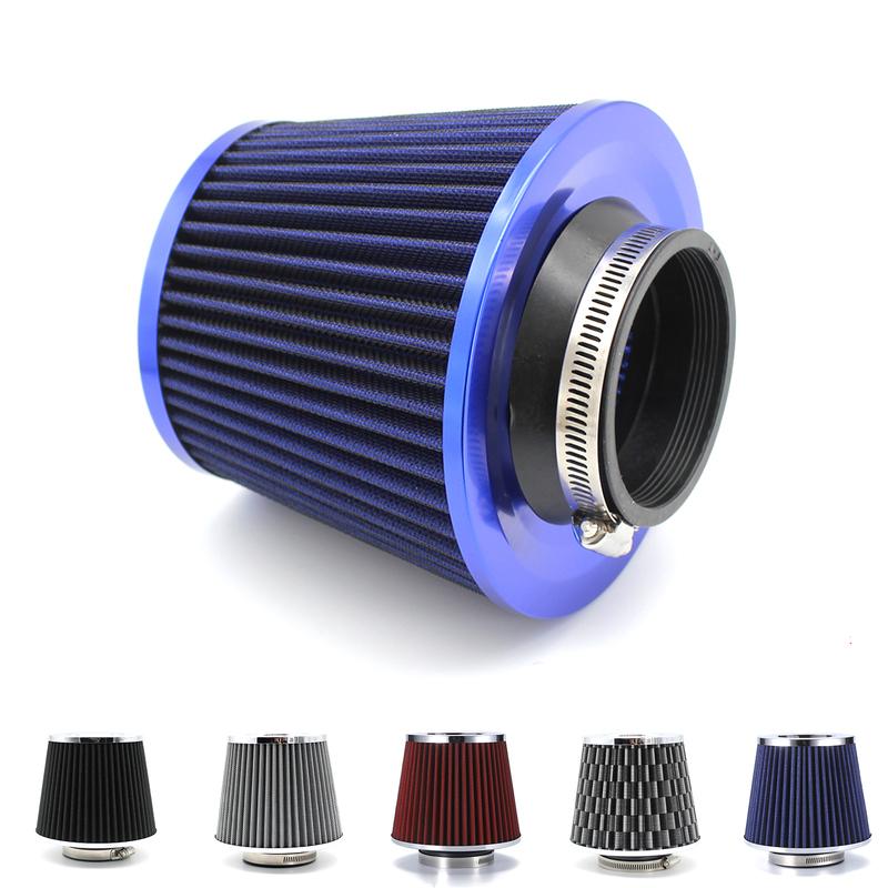 High Flow Intake Kit Cone Air Filter Adapter Cold Car Filters Racing 3" 3.5 4inch Sport System Performance Box 76MM 89MM 101MM