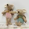 Adorable Cotton Linen Mouse Toy Creative Mouse Doll Animal Gift for Infant Photography Props and Nursery Decoration