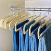35CM multifunctional non-slip non-marking ABS flocking hanger clothing store trouser rack tie rack adult plastic Velvet hanger