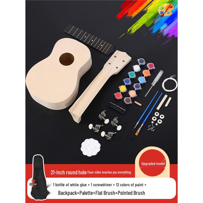 DIY Ukulele Craft Kit: Beginner-Friendly Handmade Small Guitar for Kids