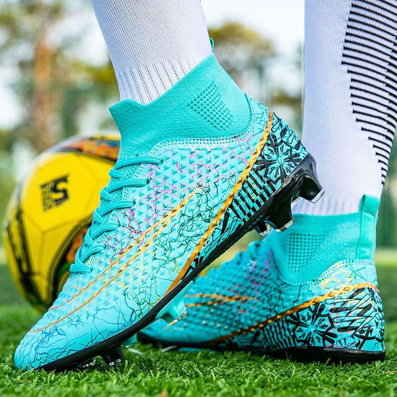 2025 Fußballschuhe High-Top TF Nocken Kunstrasen AG Nocken Jungen und Mädchen Jugendliche Schüler Trainingsschuhe