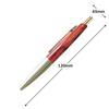 Anteric Ballpoint Mini Clear Oil-Based Pen, 0.5mm, Size, Red, BP20-CRR
