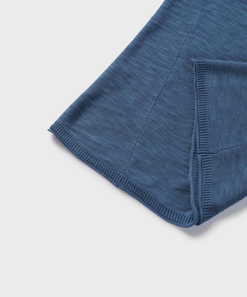 PANICALE Gradient Cotton Short Sleeve Sweater 2 Colors