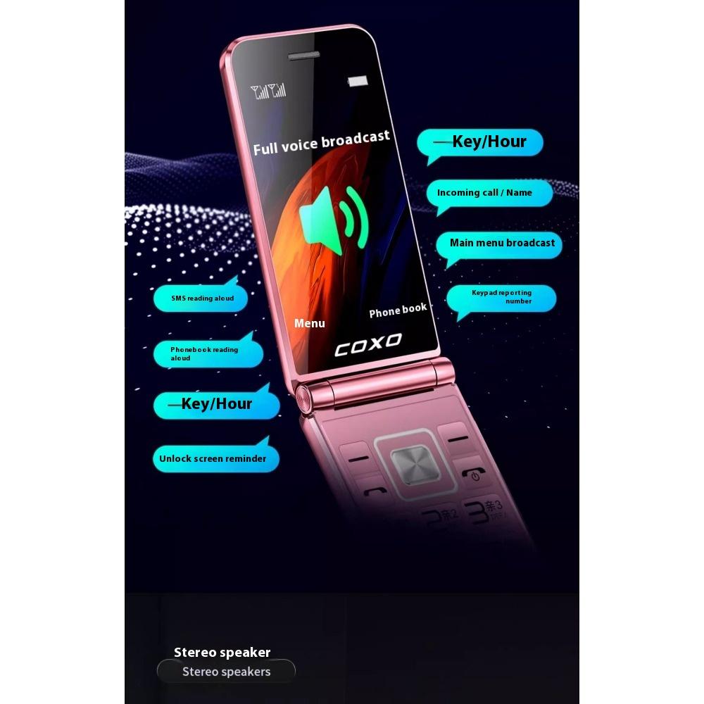 Full Netcom 4G Flip Old Man Machine Old Man Mobile Phone Non-smart Phone Long Standby Large Screen 5g Card