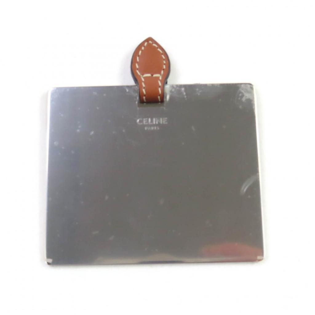 Excellent CELINE Cosmetics Pouch Cosmetic Lipstick Pouch Brown Leather Women 4M5032CZJ Used