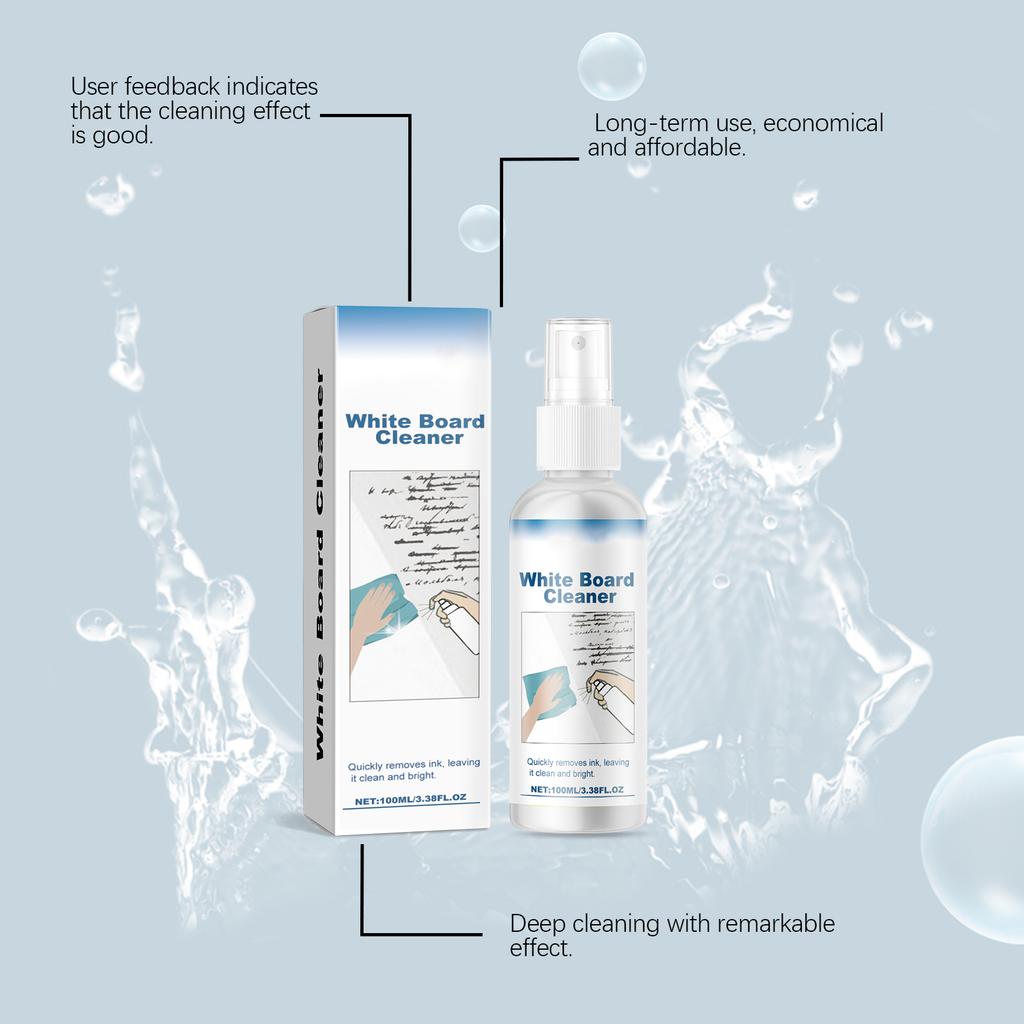 Whiteboard Cleaner, /Classroom Oil Based Whiteboard Ink Removal Cleaner 100ml