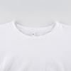 White Round Neck Women's Short Sleeve Shirt Cotton Stretch Crop Top T-shirts Street Clothes