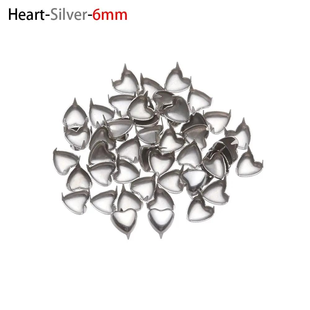 50Pcs Doll Buttons Metal Round Star Rivet Claw Nail Buckles For 1/6 Doll Clothes Decoration Sewing Bags Shoes Accessories