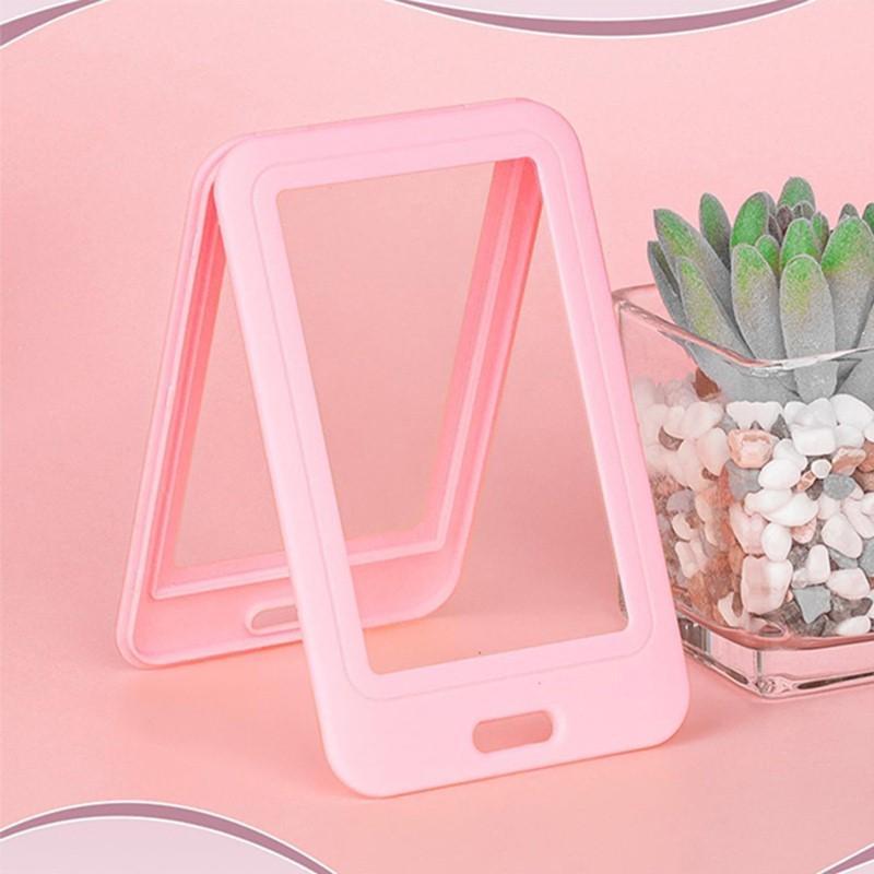 Cute Double Sided Transparent ID Card Holder Waterproof Name Badge Horizontal Id Badge Holder for Work School Clear Plastic