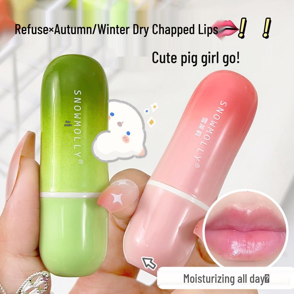 Snow Jasmine Lip Balm Set: Hydrating, Exfoliating, Moisturizing Primer that Nourishes and Fades Lip Lines, Perfect Gift Box