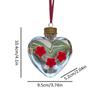 Small Bird Feeder Love Shaped Hangable Hummingbird Water Feeder Top Fill Bird Feeder With 3 Feeding Ports Outdoor Garden Decor
