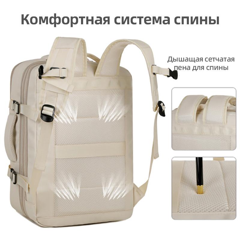2025 New Waterproof Travel Backpack Large-Capacity Multi-Functional USB Computer Business Bag Macaron Backpack Lightweight Expandable Schoolbag