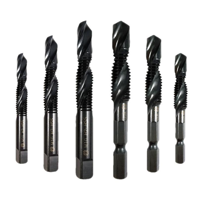 Shangtong Integrated Tap and Drill Bit Set: M4, M6, M8, M10, M12