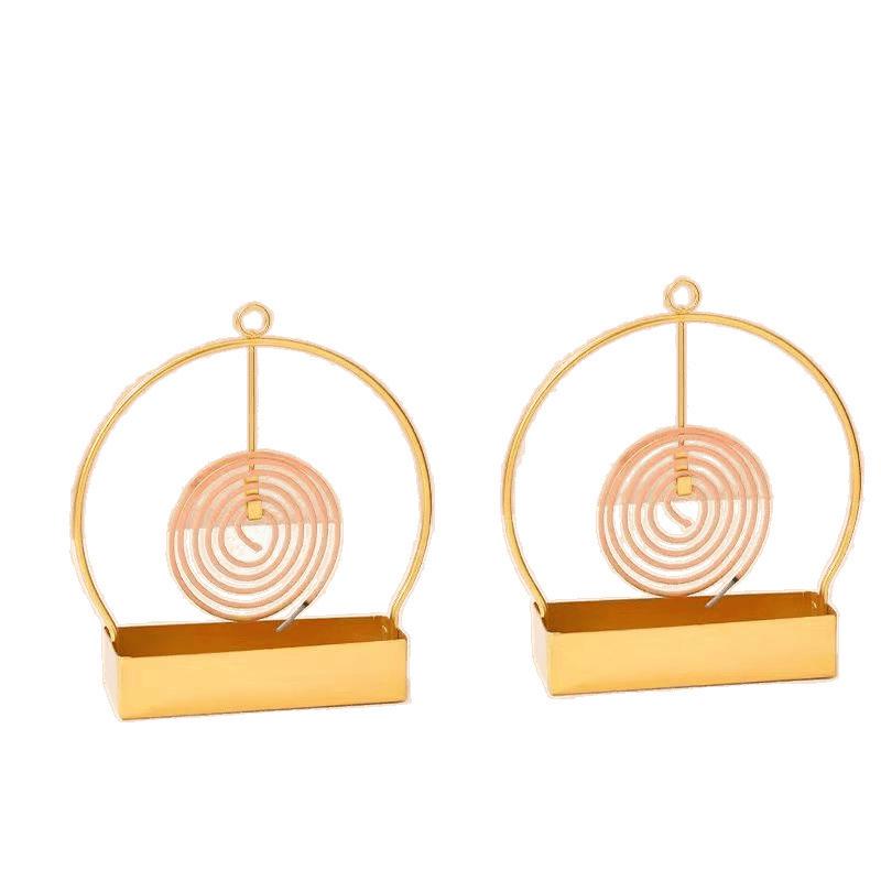 Minimalist Iron Art Hanging Mosquito Coil Holder & Incense Burner