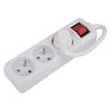 Set of 3 White Power Strips 3 Sockets with Protection Fnb 03k X3 From the Brand