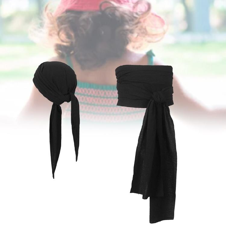 Piraten Stirnbänder Großer Hüftgürtel Piraten Kopftuch Bandana Piraten Schärpe für Party