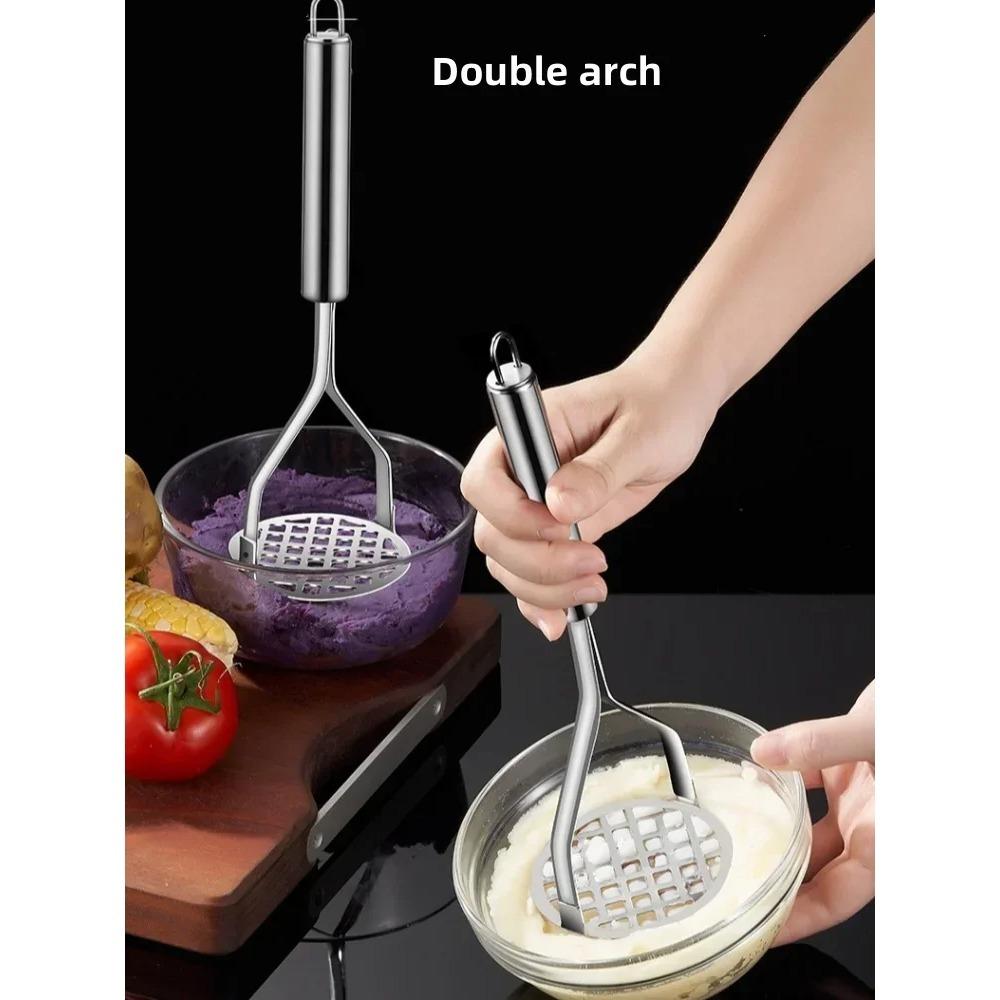 Kuchyňský gadget Kreativní lis na bahno Mačkadlo na pyré Výrobník šťávy Nerezová ocel Drtič brambor Drtič brambor Nářadí na ovoce Cocina Cozinha