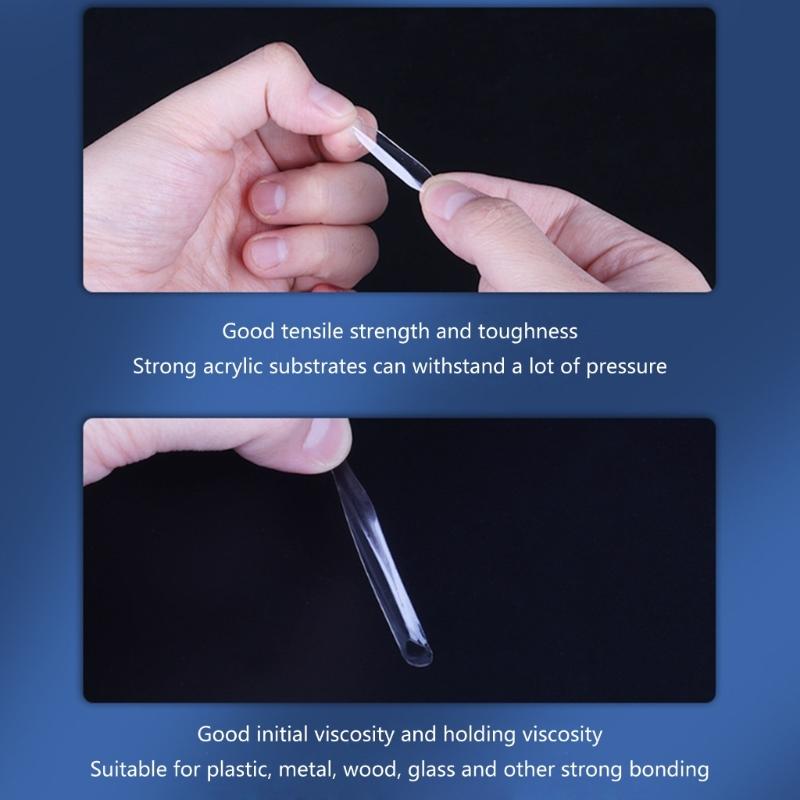 100Pcs Double Side Sticky Tape Stickers Clear Sticky Dot Stickers Traceless Sticky Putty for Christmas Decorations