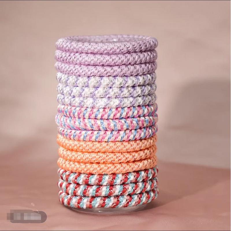 15pz Elastici per Capelli Alta Elasticità Stile Erling Haaland, Nuovi Colori Estivi Coordinati Accessori per Capelli Versatili Premium Porta Coda
