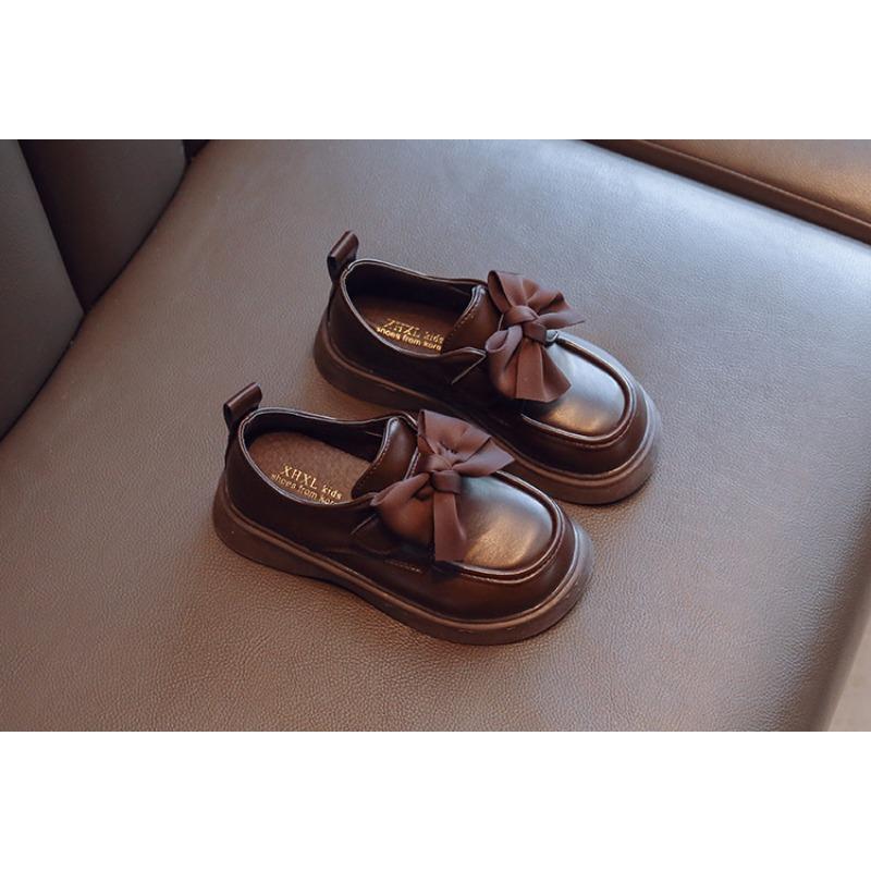 Dětské boty Dětské princeznovské boty Dívčí kožené boty Nové kojenecké boty Jarní dětské mašličkové jednobotky