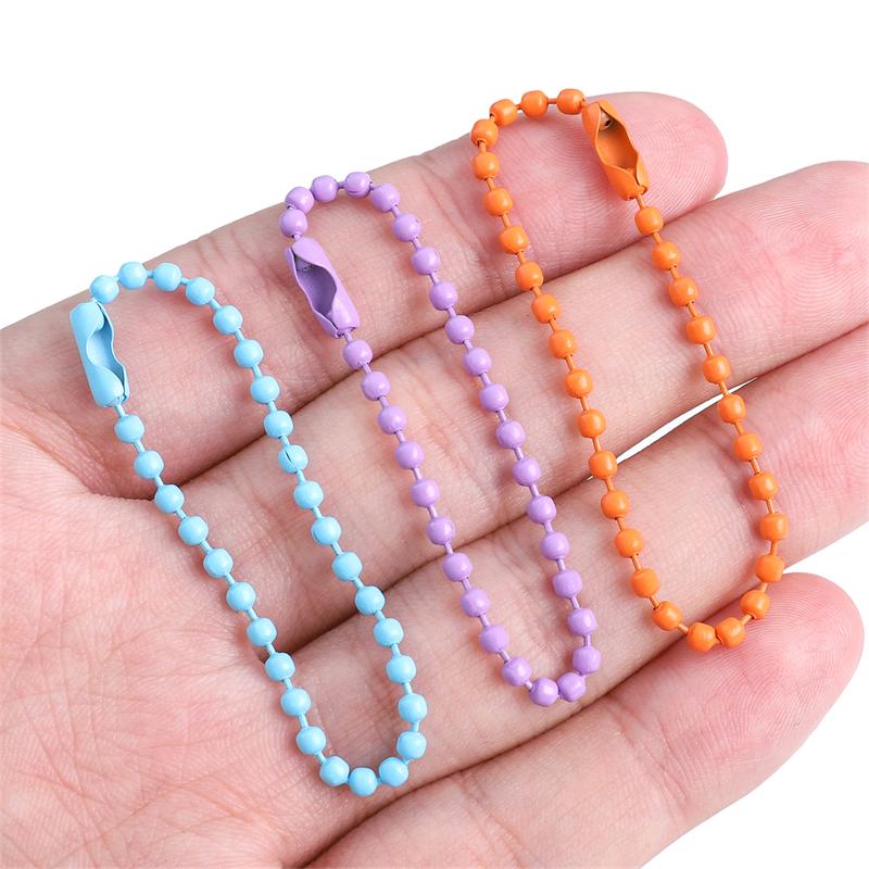 10Pcs Iron Spray Painted Bead Chain Buckles Connector For DIY Jewelry Making Accessories