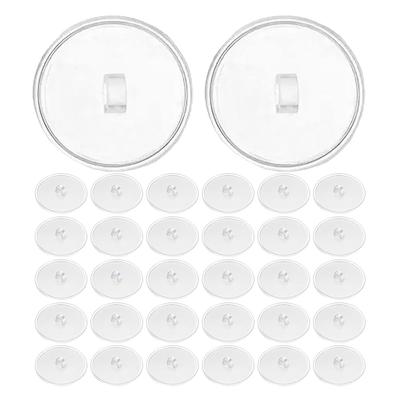 50Pcs Self-Adhesive Ceiling Hooks Strong Adhesive Clear Plastic No-Drill Sticky Hooks for Hanging Lanterns Plants Decorations