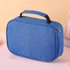 Large Capacity Stationery Storage Bag With Zipper Lnner Pocket 72 Holes Pencil Case  Simple Canvas Stationery Supplies