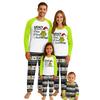 Print Cute Family Set Pajamas, Home Clothes, Family Set Long Sleeve Top Pants Set