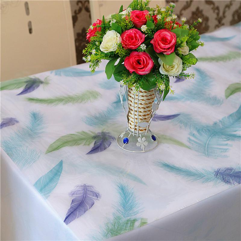 0.8mm Soft Glass PVC Waterproof Oil-proof Heat-resistant Dining Table Protector