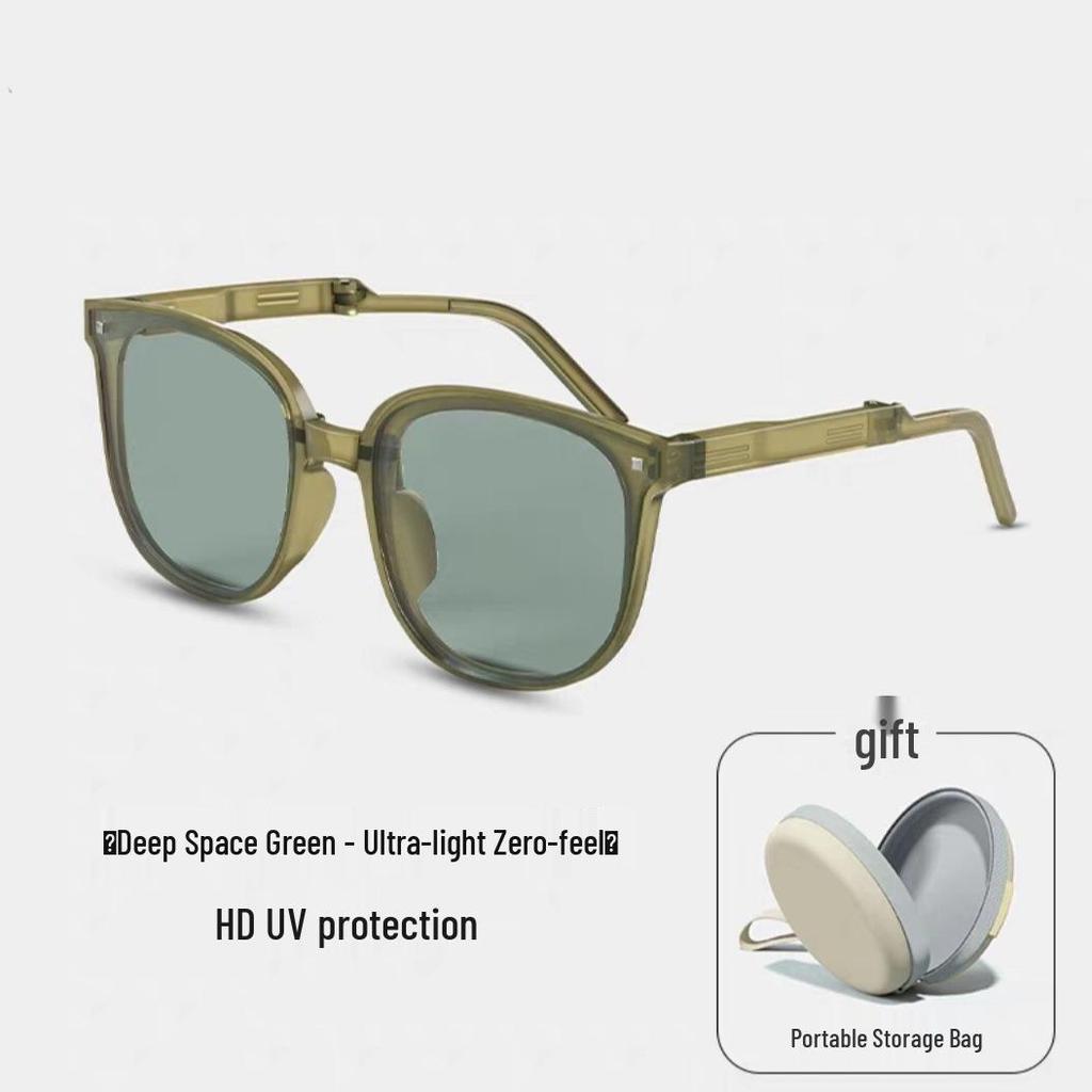 2026 Foldable Unisex Sunglasses: High-End, UV Protection, Slimming Effect