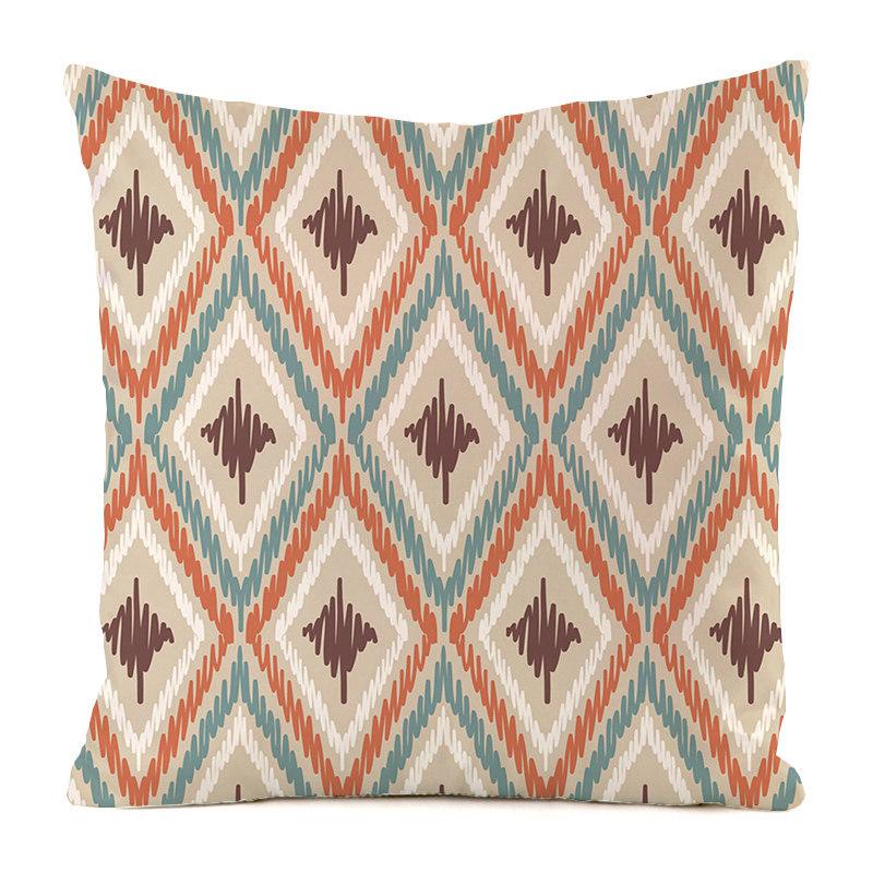 Home Decor Geometric Pattern Digital Print Pillow Covers Pattern Cushion Cover Suitable for Sofa Bedroom Car Pillow Cover