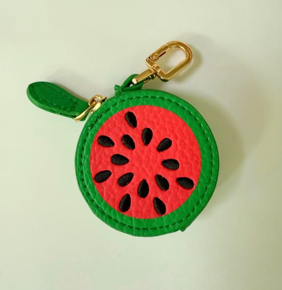 Fruit Coin Purse & Keychain with Anti-Lost Feature - Fashionable Access Card Holder and Pendant Accessory