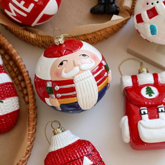 Christmas Pendant Tops Schoolbag Gloves Solder Design Tree Decoration Festive Hanging Holiday Decoration