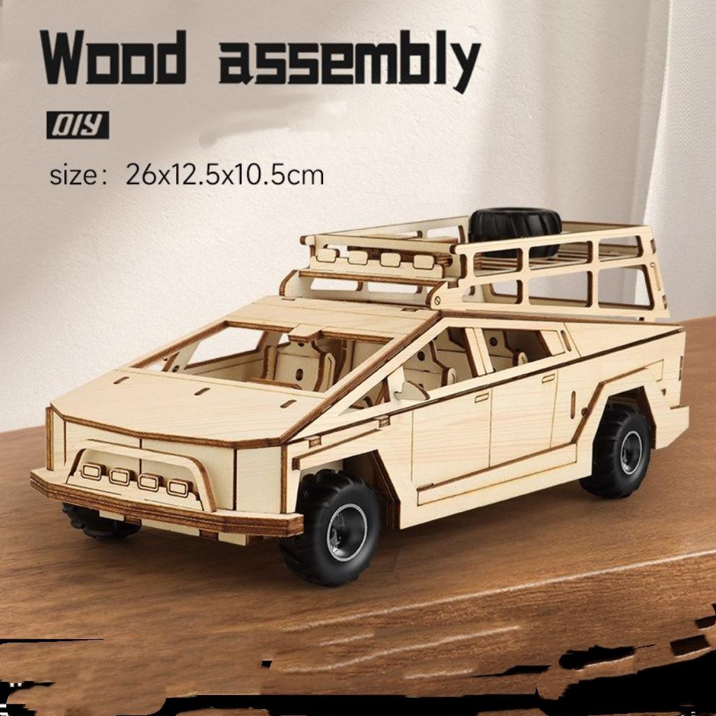 3D Wooden Puzzle DIY Model - Creative Kids & Adults Handcraft Gifts Set