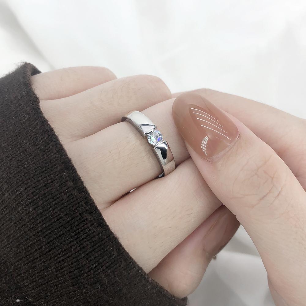 

ZHOUYANG Wedding Rings For Women Man Classic Cubic Zirconia Lover Ring Rose Gold Color & Silver Color Fashion Jewelry R013 R400 13