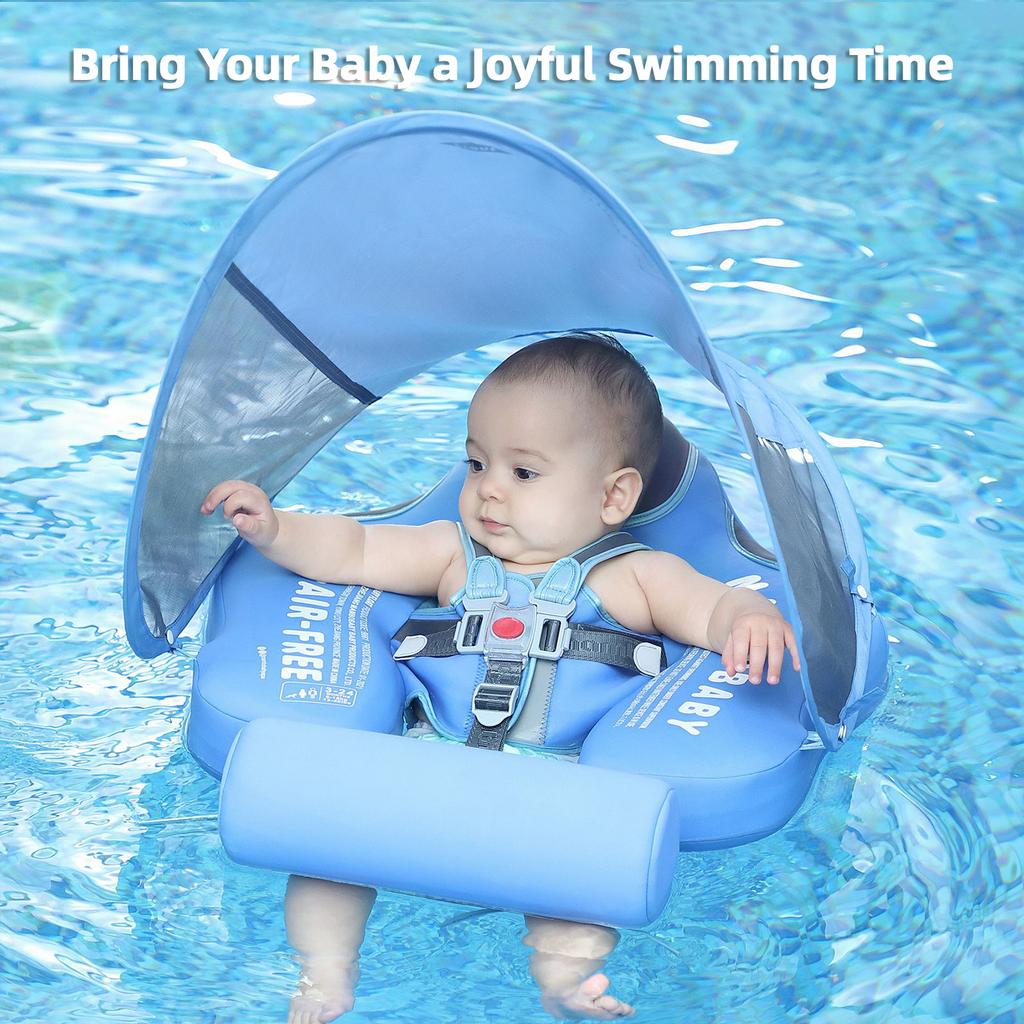 Mambobaby Baby Swim Float Non-inflatable Baby Swimming Float Ring Waterproof Kids Swim Trainer for