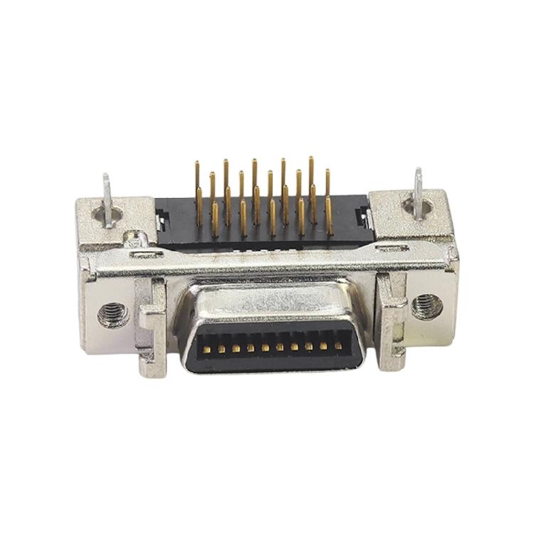 Robuster SCSI-Buchsen-Board-Steckverbinder Metallkontakte 14pol 20pol 26pol 36pol 50pol Lötplatine Halter