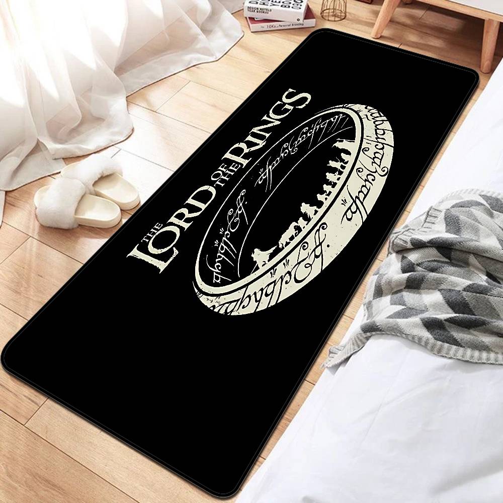L-Lord Of The Ring Bathroom Mat Anti-slip Absorb Water Long Strip Cushion Bedroon Mat Hotel Decor Mat
