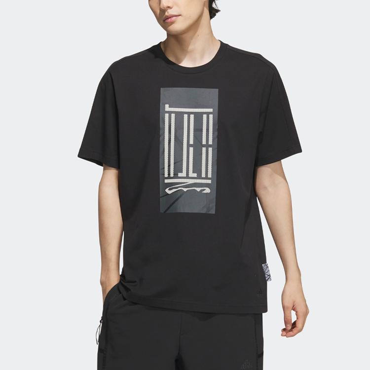 Adidas Wuji Series Long T-Shirt With Graphic Print Men Tops Black IA8147