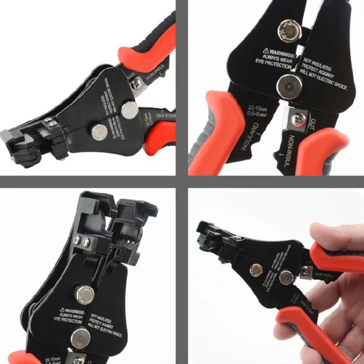 3 In 1 Electric Stripping Pliers Cable Wire Cutting Accurate Ethernet Cord Stripping Suitable for Household Maintenance
