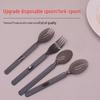 Disposable Thickened Long Handle Plastic Soup Spoons