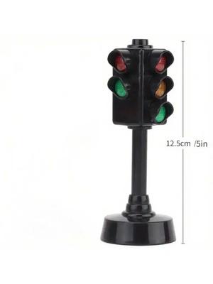 Mini Traffic Signs Road Light Block,Children Safety Education Kids' Puzzle Traffic Light Toy, Kids' Gift