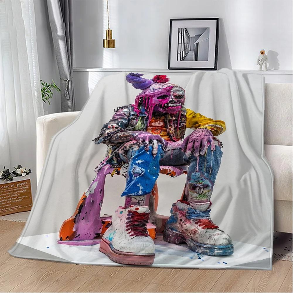 Artist Bjarne Melgaard Designer Blanket King Size Microfiber Bedding Fluffy Soft Blankets Sofa Decoration Bed Throw Beach Towel