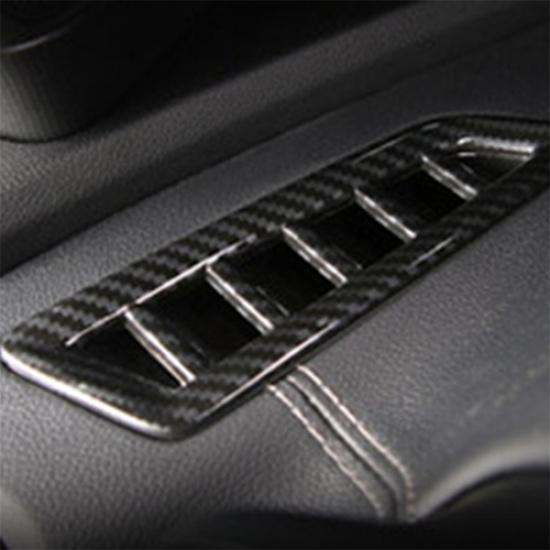 For KIA Sorento 2021-2024 Carbon Fiber Dashboard Air Outlet Vent Cover Trim
