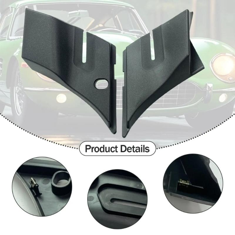 Pair Strong Windshield Wiper Cowl End Panels Direct Replacements Anti Crack Cowl End Covers 15946001 for Automotives Use