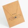 Minimalist and Exquisite Birthstone Women's Necklace Pendant Stainless Steel Plated 18K Gold Birthstone Jewelry Gift Necklace